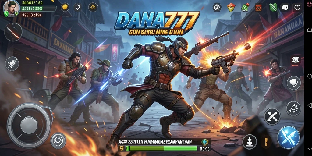 Tampilan gameplay DANA777 yang penuh aksi dan seru.