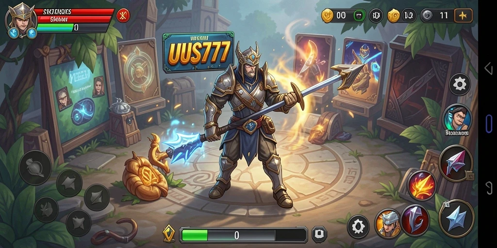 Screenshot gameplay <strong>UUS777</strong> menampilkan aksi strategi yang intens dan mendebarkan.