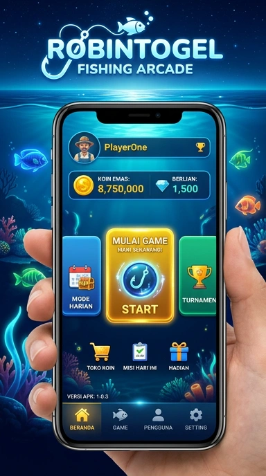 Pengguna sedang mengunduh APK robintogel di perangkatnya.